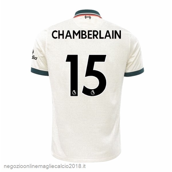 NO.15 Chamberlain Away Online Maglia Liverpool 2021/2022 Bianco