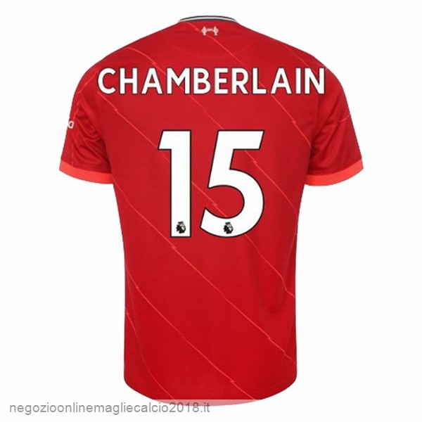 NO.15 Chamberlain Home Online Maglia Liverpool 2021/2022 Rosso