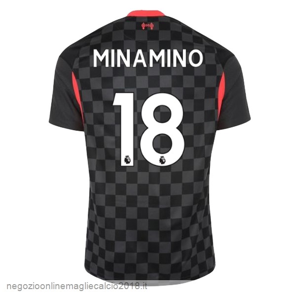 NO.18 Minamino Terza Online Maglia Liverpool 2020/21 Nero