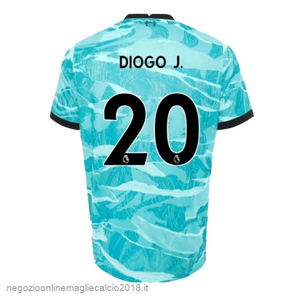 NO.20 Diogo Jota Away Online Maglia Liverpool 2020/21 Blu