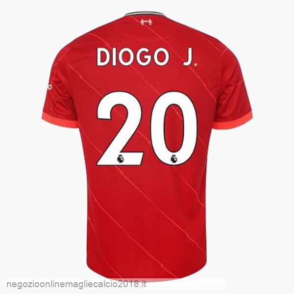 NO.20 Diogo Jota Home Online Maglia Liverpool 2021/2022 Rosso