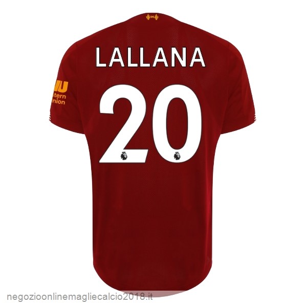 NO.20 Lallana Home Online Maglie Calcio Liverpool 2019/20 Rosso