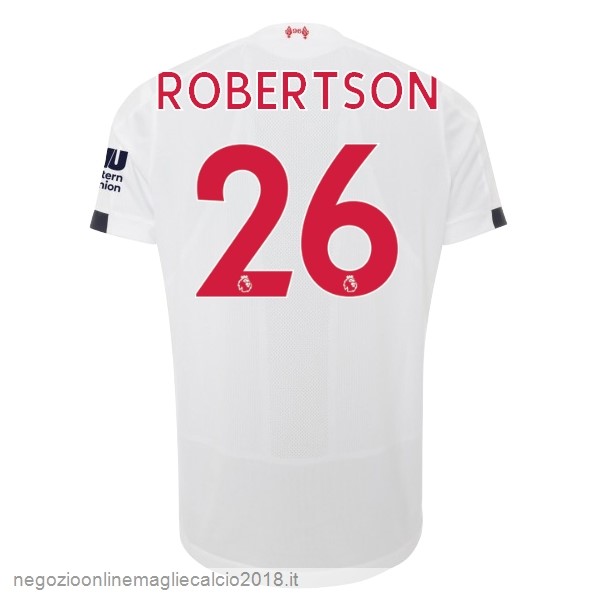 NO.26 Robertson Away Online Maglie Calcio Liverpool 2019/20 Bianco