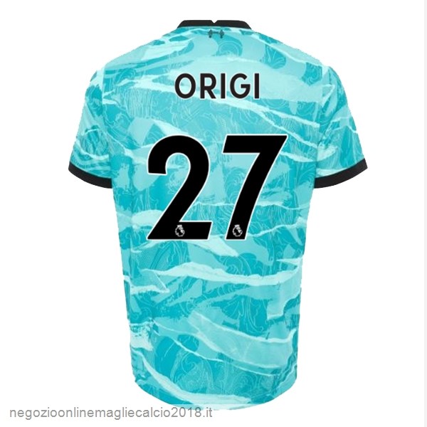 NO.27 Origi Away Online Maglia Liverpool 2020/21 Blu