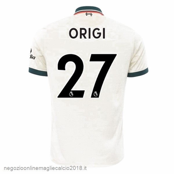 NO.27 Origi Away Online Maglia Liverpool 2021/2022 Bianco