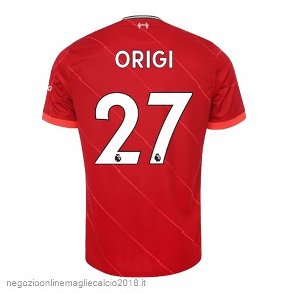 NO.27 Origi Home Online Maglia Liverpool 2021/2022 Rosso