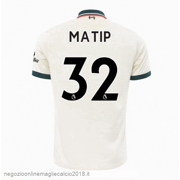 NO.32 Matip Away Online Maglia Liverpool 2021/2022 Bianco