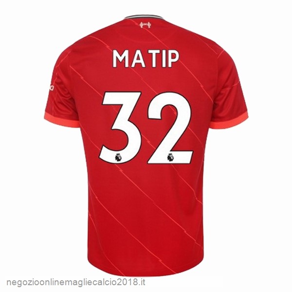 NO.32 Matip Home Online Maglia Liverpool 2021/2022 Rosso