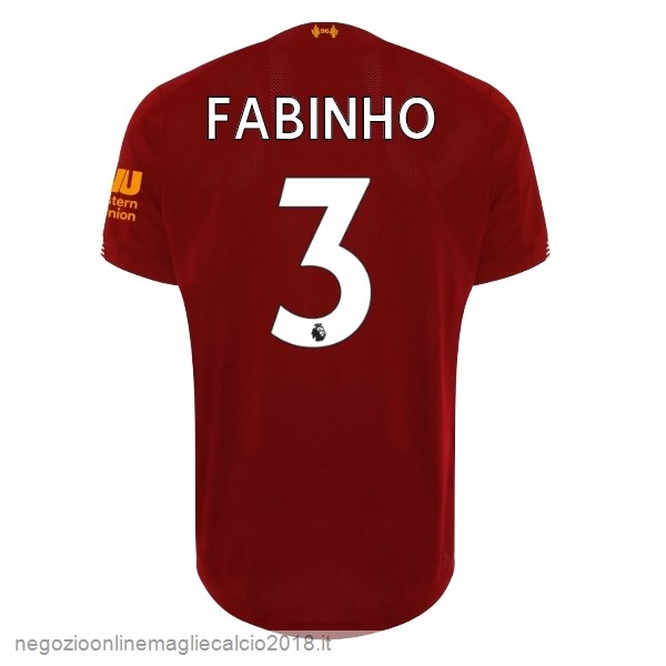 NO.3 Fabinho Home Online Maglie Calcio Liverpool 2019/20 Rosso