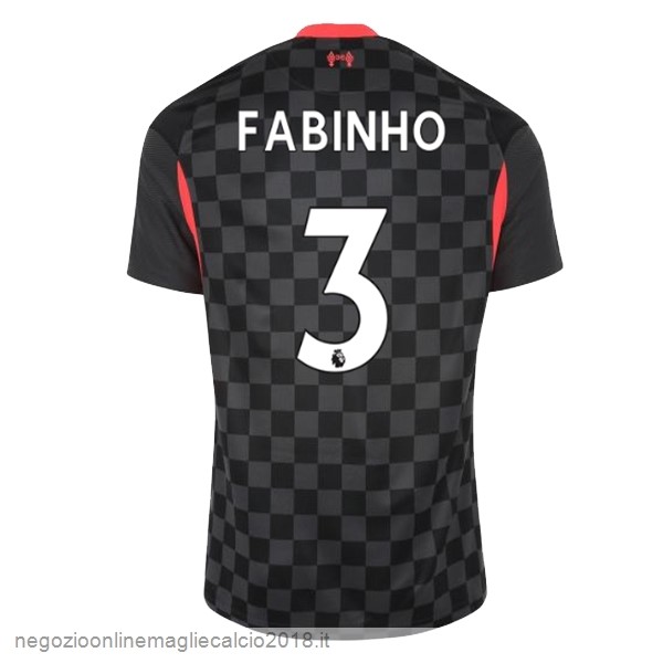 NO.3 Fabinho Terza Online Maglia Liverpool 2020/21 Nero