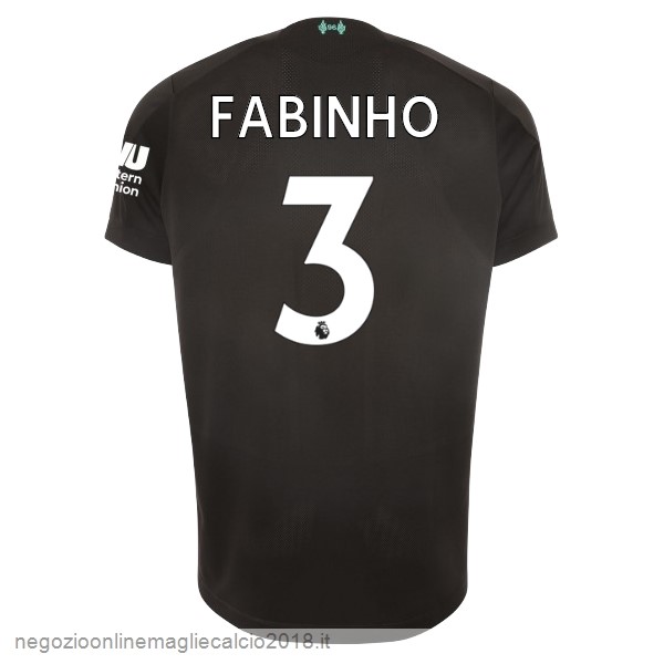 NO.3 Fabinho Terza Online Maglie Calcio Liverpool 2019/20 Nero