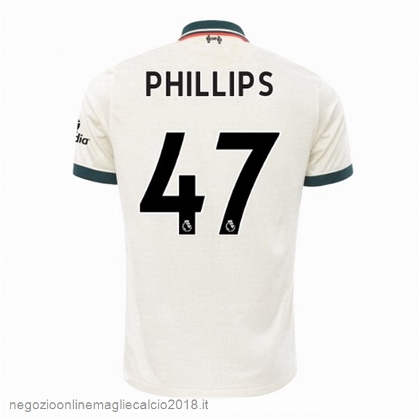 NO.47 Phillips Away Online Maglia Liverpool 2021/2022 Bianco