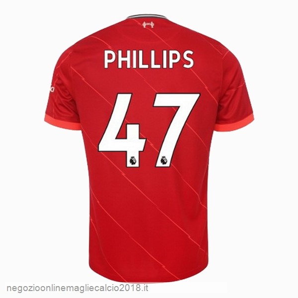 NO.47 Phillips Home Online Maglia Liverpool 2021/2022 Rosso