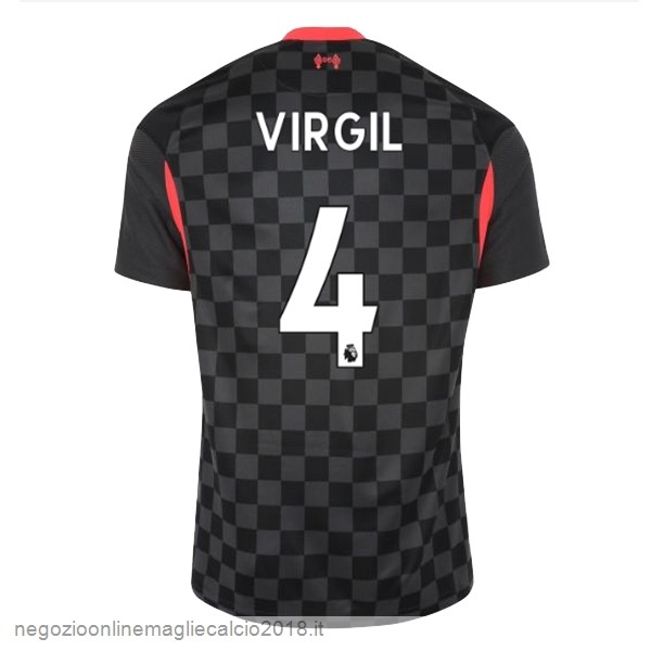 NO.4 Virgil Terza Online Maglia Liverpool 2020/21 Nero