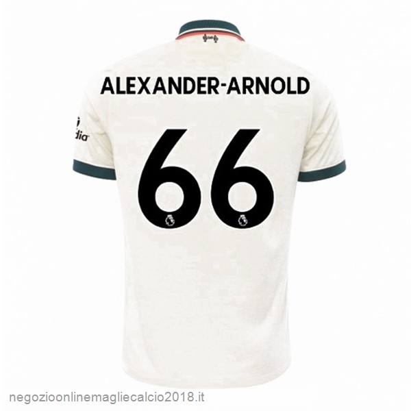 NO.66 Arnold Away Online Maglia Liverpool 2021/2022 Bianco