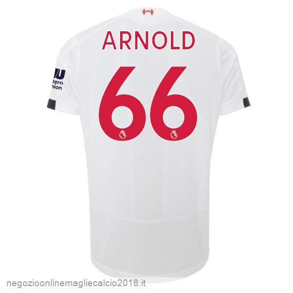 NO.66 Arnold Away Online Maglie Calcio Liverpool 2019/20 Bianco