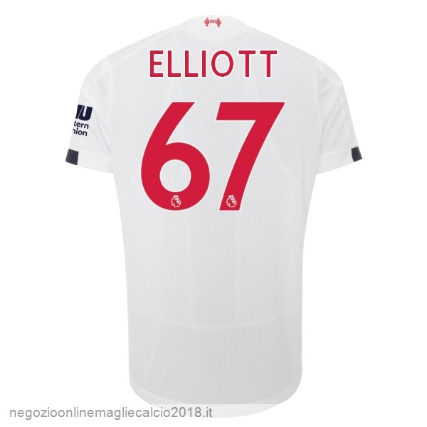 NO.67 Elliott Away Online Maglie Calcio Liverpool 2019/20 Bianco