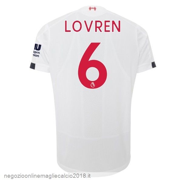 NO.6 Lovren Away Online Maglie Calcio Liverpool 2019/20 Bianco