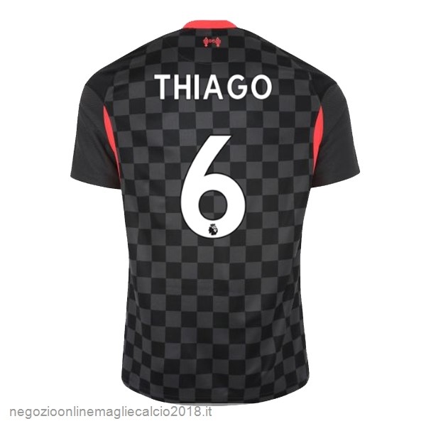 NO.6 Thiago Terza Online Maglia Liverpool 2020/21 Nero