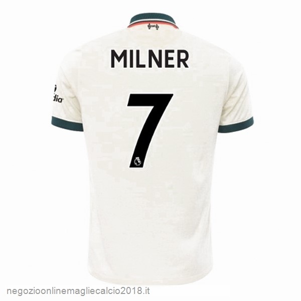 NO.7 Milner Away Online Maglia Liverpool 2021/2022 Bianco