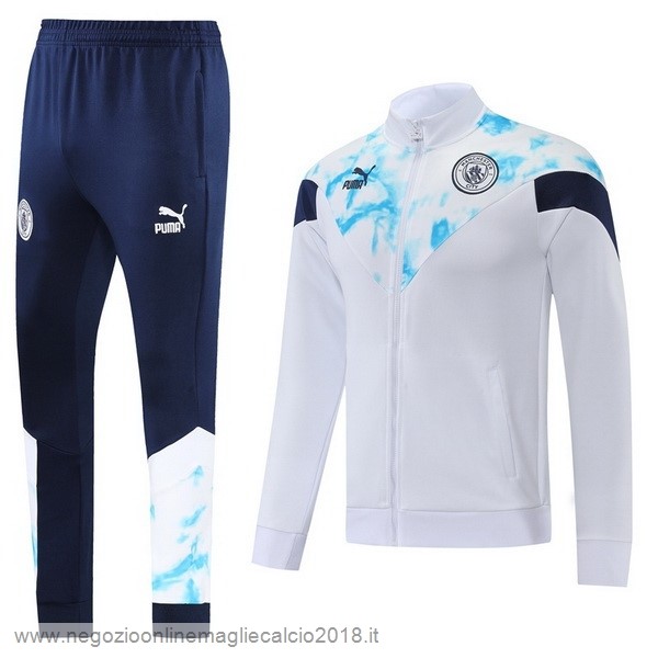 Giacca Manchester City 2022/23 Bianco Blu