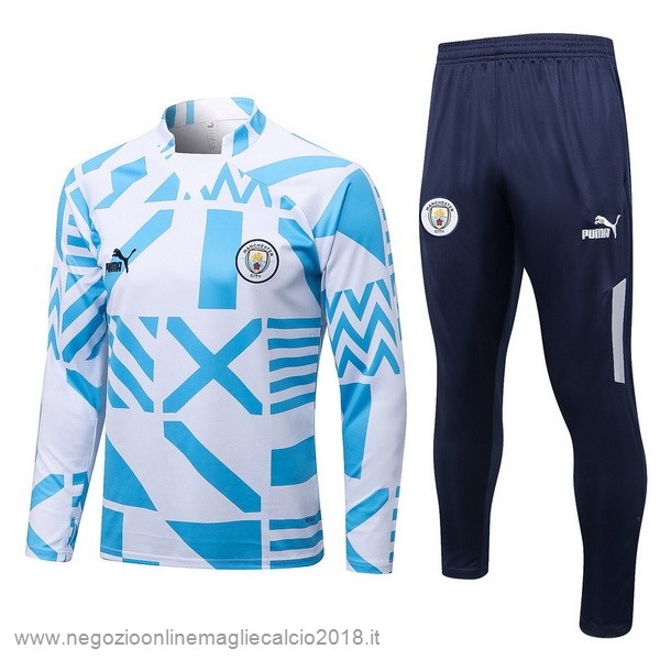 Giacca Manchester City 2022/23 Blu Bianco
