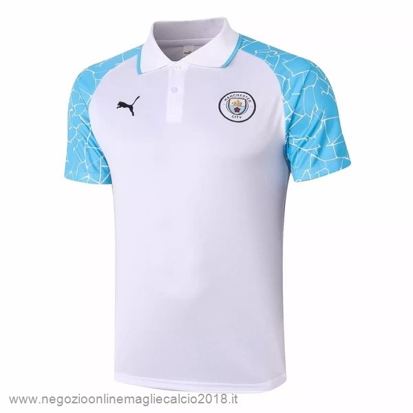 Polo Manchester City 2020/21 Bianco Blu