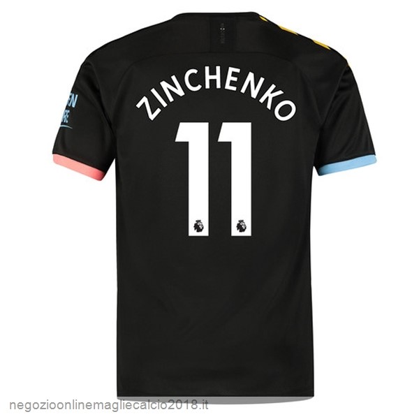 NO.11 Zinchenko Away Online Maglie Calcio Manchester City 2019/20 Nero