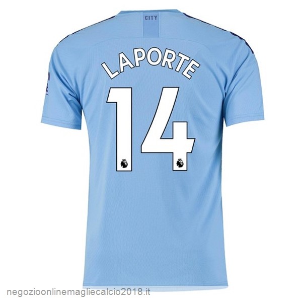 NO.14 LapOrote Home Online Maglie Calcio Manchester City 2019/20 Blu