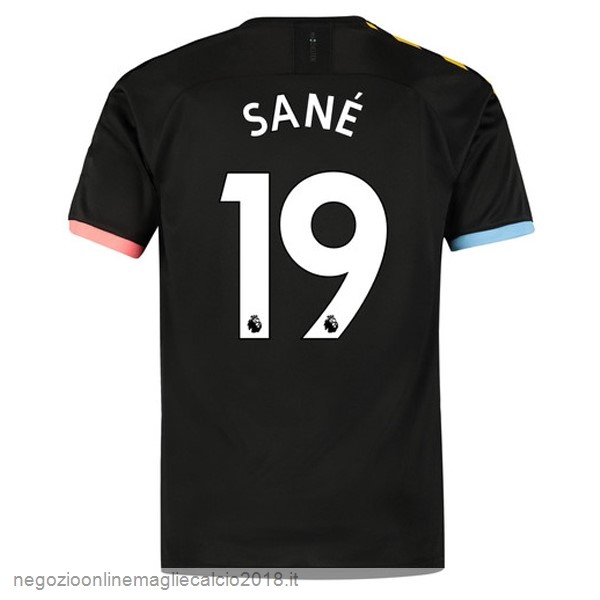 NO.19 Sane Away Online Maglie Calcio Manchester City 2019/20 Nero
