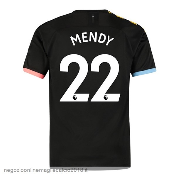 NO.22 Mendy Away Online Maglie Calcio Manchester City 2019/20 Nero