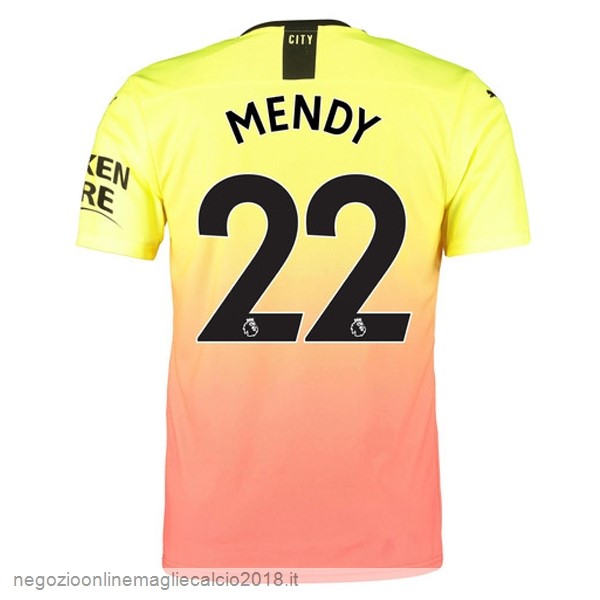 NO.22 Mendy Terza Online Maglie Calcio Manchester City 2019/20 Oroange