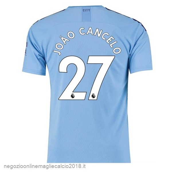 NO.27 Cancelo Home Online Maglie Calcio Manchester City 2019/20 Blu