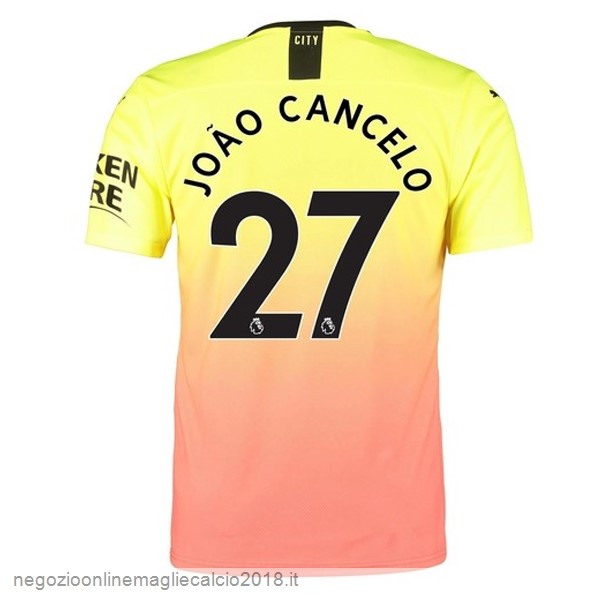 NO.27 Cancelo Terza Online Maglie Calcio Manchester City 2019/20 Oroange