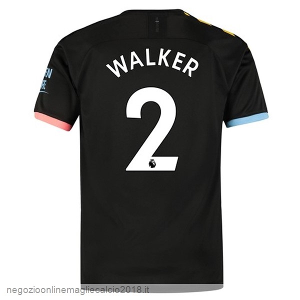 NO.2 Walker Away Online Maglie Calcio Manchester City 2019/20 Nero