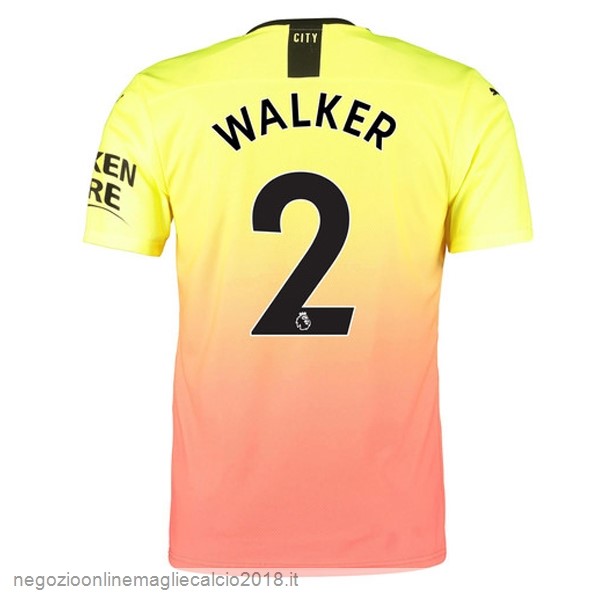 NO.2 Walker Terza Online Maglie Calcio Manchester City 2019/20 Oroange