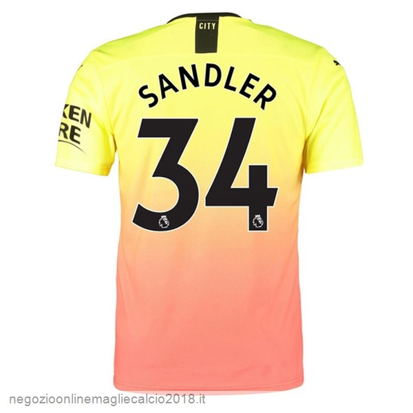 NO.34 Sandler Terza Online Maglie Calcio Manchester City 2019/20 Oroange