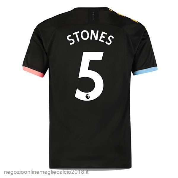 NO.5 Stones Away Online Maglie Calcio Manchester City 2019/20 Nero