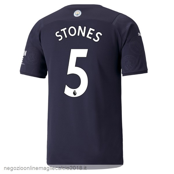 NO.5 Stones Terza Online Maglia Manchester City 2021/2022 Blu Navy