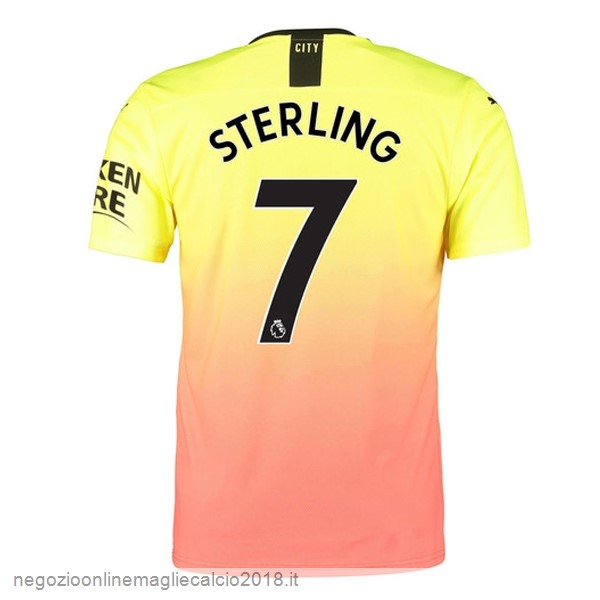 NO.7 Sterling Terza Online Maglie Calcio Manchester City 2019/20 Oroange