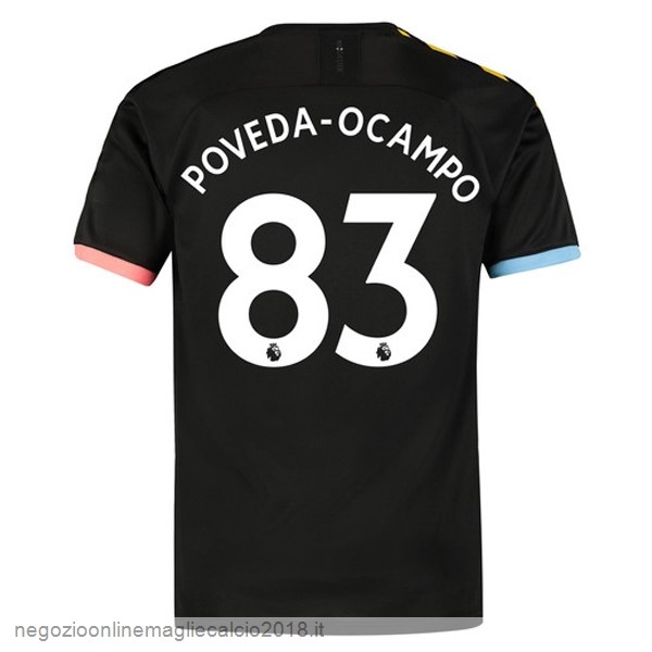 NO.83 Poveda Ocampo Away Online Maglie Calcio Manchester City 2019/20 Nero