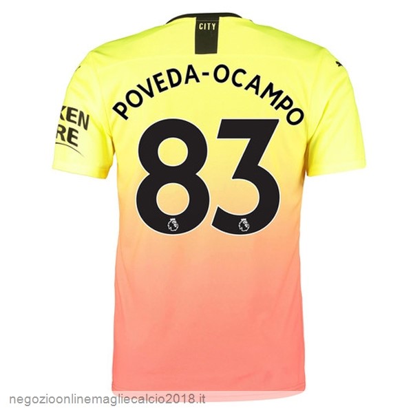 NO.83 Poveda Ocampo Terza Online Maglie Calcio Manchester City 2019/20 Oroange