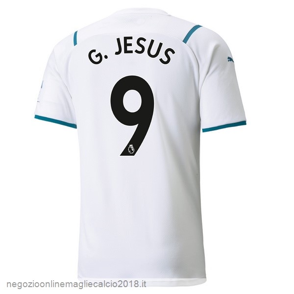 NO.9 G.Jesus Away Online Maglia Manchester City 2021/2022 Bianco