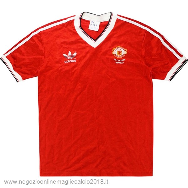 Home Online Maglia Manchester United Rétro 1983 Rosso