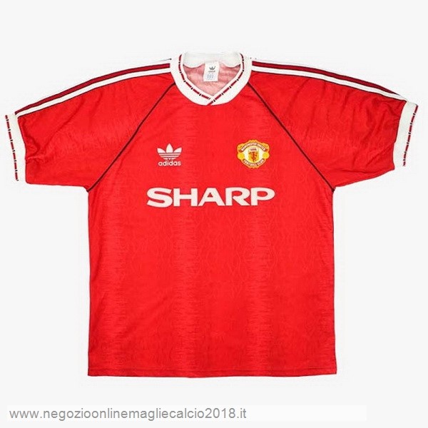 Home Online Maglia Manchester United Rétro 1990 1992 Rosso