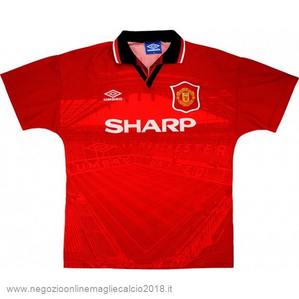 Home Online Maglia Manchester United Rétro 1994 1996 Rosso