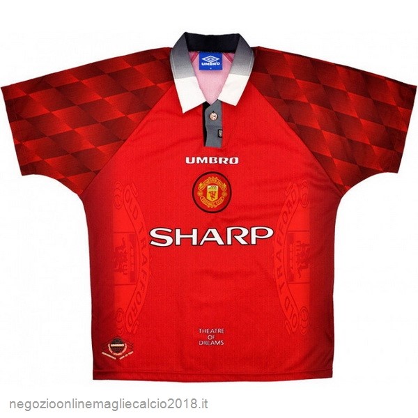 Home Online Maglie Calcio Manchester United Retro 1996 1997 Rosso