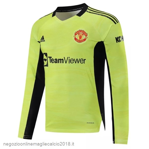 Home Online Manica lunga Portiere Manchester United 2021/2022 Verde