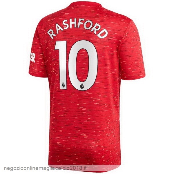 NO.10 Rashford Home Online Maglia Manchester United 2020/21 Rosso