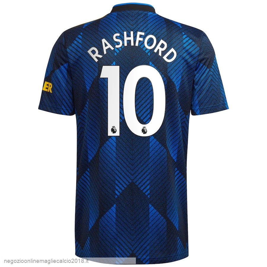 NO.10 Rashford Terza Online Maglia Manchester United 2021/2022 Blu